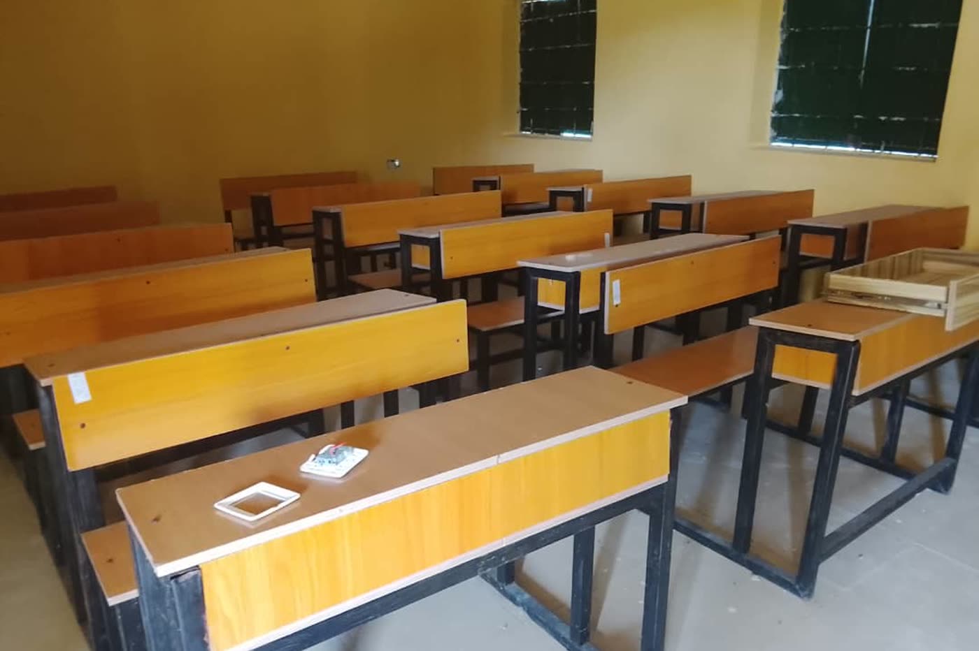 Every classroom fitted out and ready for term