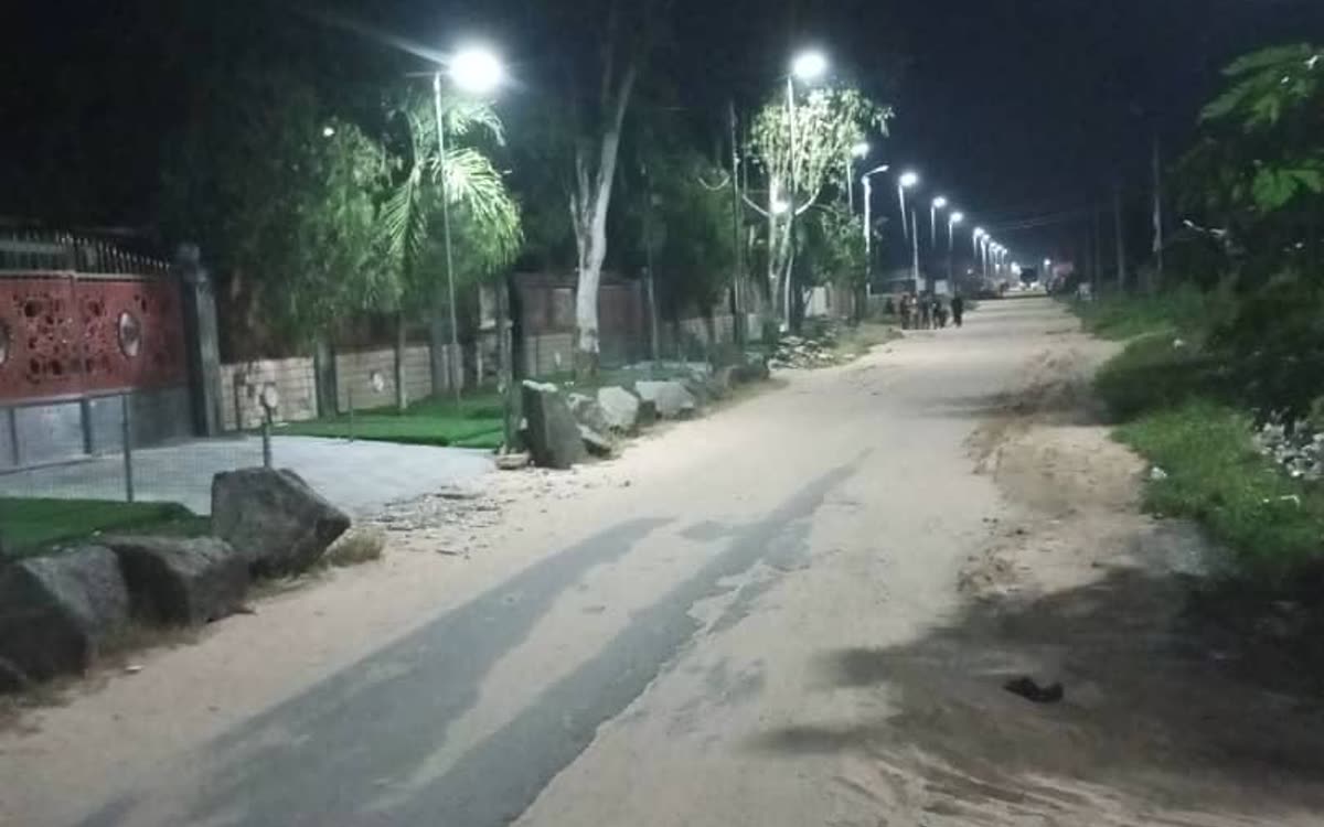 Solar Street Lighting, Erimak Farm Road, Oghareki
