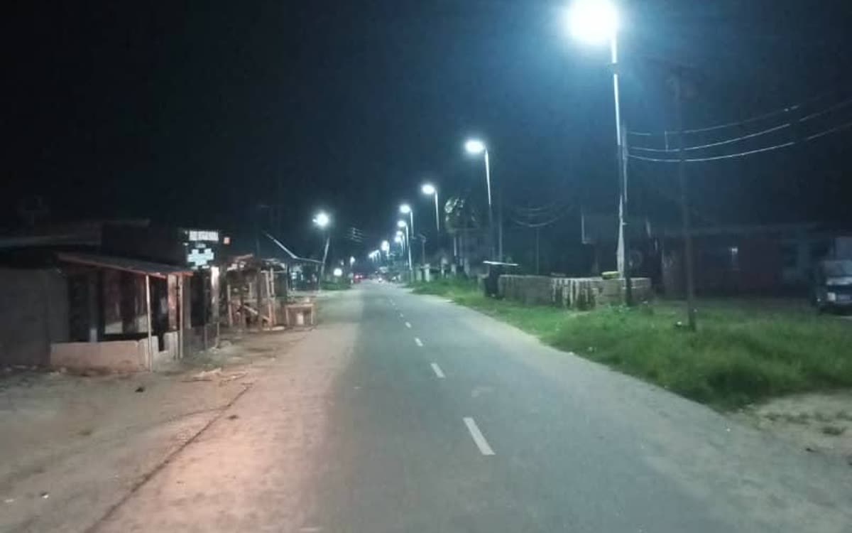 Solar Street Lighting, Obromudu Community