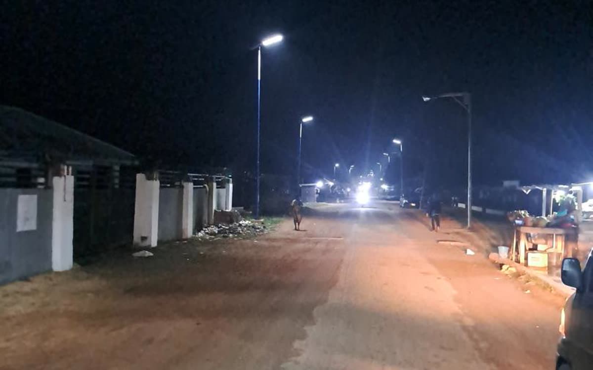 Solar Street Lighting, Otefe Main Town